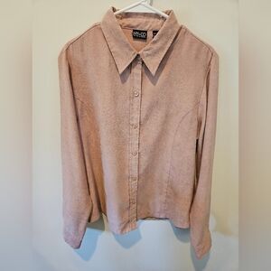 NY & Co. Women's Faux Suede Top Size XL